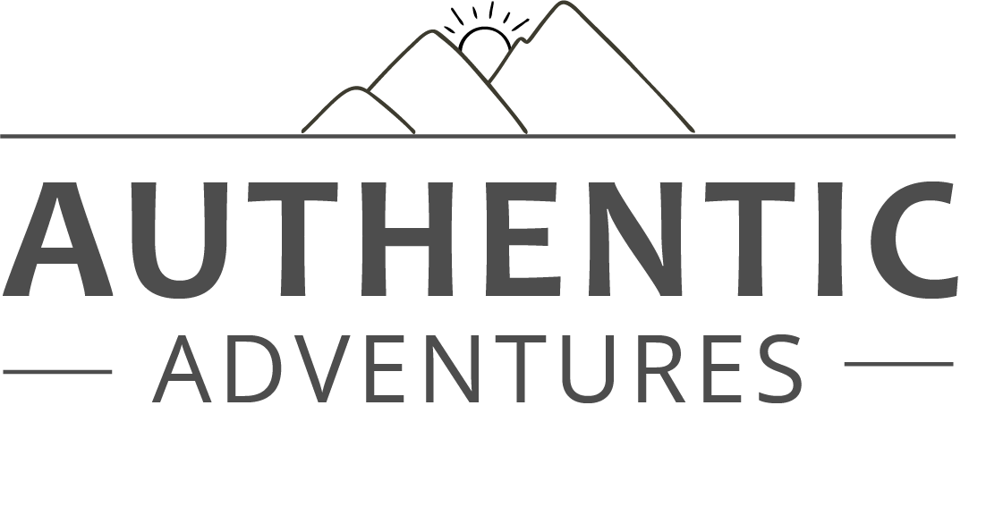 Logo for Authentic Adventures tour guide in Vietnam.